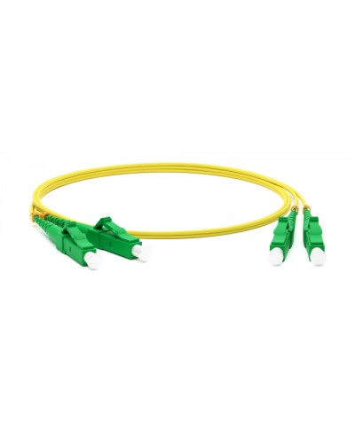 Патч-корд волоконно-оптический одномодовый SM 9/125 (OS2), LC/APC-LC/APC, duplex, LSZH, 5 м Hyperline FC-D2-9-LC/AR-LC/AR-H-5M-LSZH-YL в Домодедово Патч-корды оптические Pintop.ru