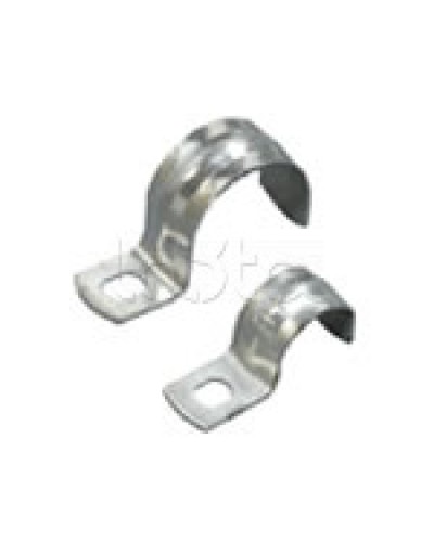 Скоба оцинкованная с одним отверстием для трубы D20мм, м.о. 6,5-5,0мм (1уп=100шт) Экопласт (43720P) в Домодедово Держатели, клипсы, скобы Pintop.ru