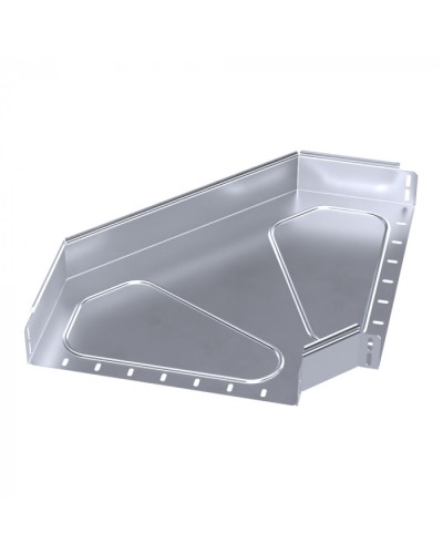 Угол горизонтальный 90 градусов Стандарт INOX (AISI 316) 400х80 Промрукав (PR16.3537) в Домодедово Аксессуары для лотков Pintop.ru