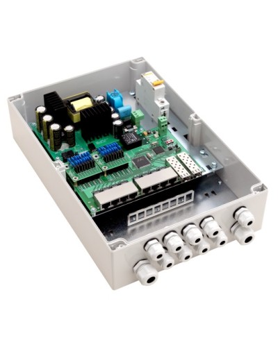 PoE-коммутатор 10-портовый, управляемый уличный TFortis PSW-2G8F+ в Домодедово Коммутаторы Pintop.ru