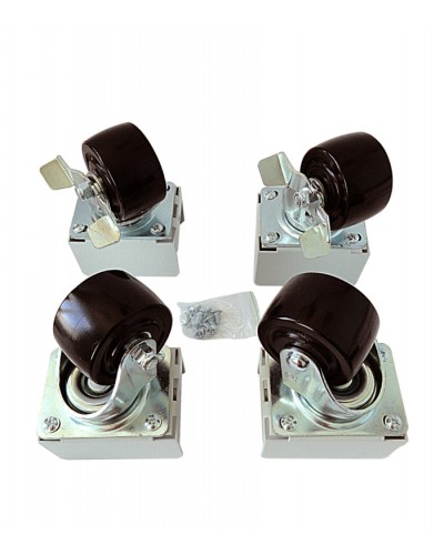 Eurolan Набор роликов 4 шт., до 600 кг, серия S3000 (60A-26-01-31BL) в Домодедово Аксессуары для стоек и шкафов Pintop.ru