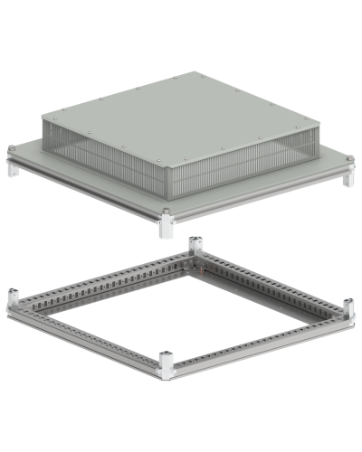 FORMAT Крыша и основание (под фланец) 800х800мм IP31 IEK (FO-00-KOF-080-080-31) в Домодедово Аксессуары для стоек и шкафов Pintop.ru
