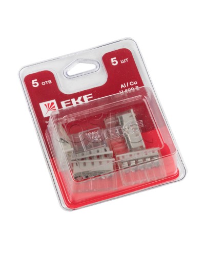 Строит.-монтаж. клемма СМК 2273-245 (с пастой) 5 отверстий 0,5-2.5 мм2 блистер (5шт.) EKF (plc-smk-2273-245b) - Строительно-монтажная клемма СМК 2273-245 (с пастой) 5 отверстий 0,5-2.5 мм2 блистер (5шт.) EKF PROxima в Домодедово Клеммные колодки Pintop.r