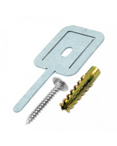 Комплекты для крепления ОКЛ с использованием самореза, дюбеля и хомута FR ПР-40 (100 шт) Промрукав PR08.5201 в Домодедово Огнестойкие кабельные линии Pintop.ru